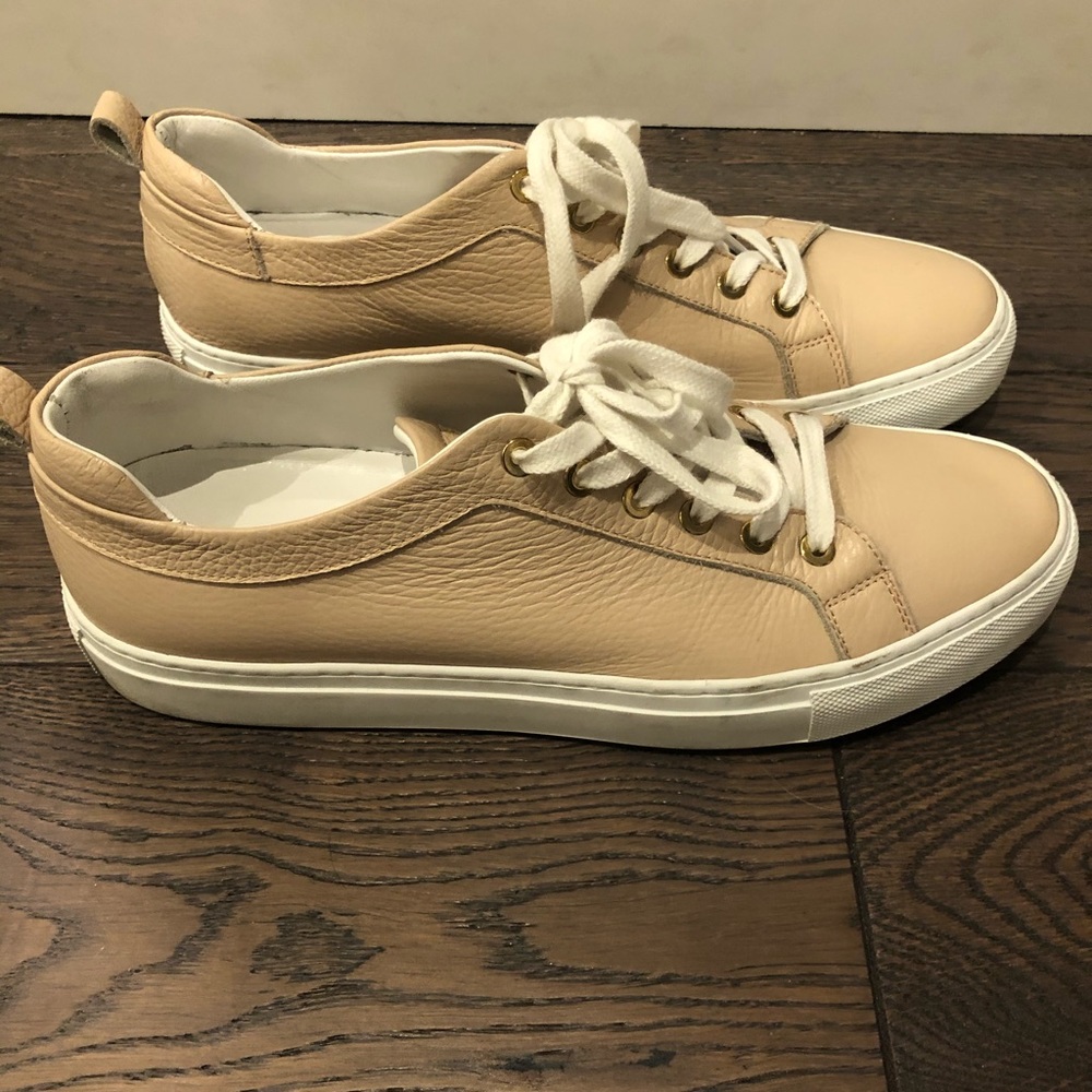 M. Gemi blush leather sneakers